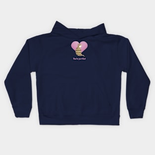 You’re purrfect cat and heart Kids Hoodie